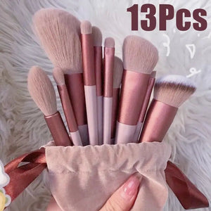 13 PCS Makeup Brushes Set Eye Shadow Foundation - Glam Warehouse