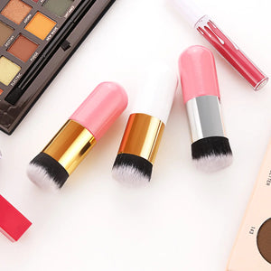 1Pcs New Chubby Pier Foundation Brush Flat Cream Makeup Brushes - Glam Warehouse