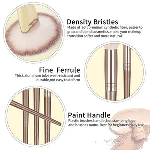 20Pcs Makeup Brushes Set Professional Super soft - Glam Warehouse