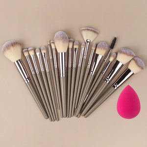20Pcs Makeup Brushes Set Professional Super soft - Glam Warehouse