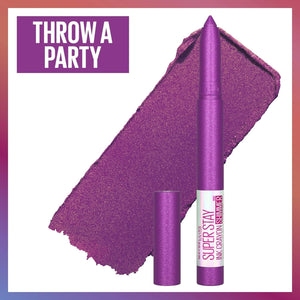 2x Maybelline New York Superstay Ink Longwear Crayon Lipstick - Throw a Party 170 - Glam Warehouse