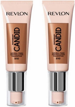 2x Revlon 22ml Photoready Candid Foundation - 510 Capuccino - Glam Warehouse