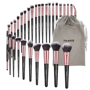 30pcs Professional Makeup Brush Set with Bag - Glam Warehouse