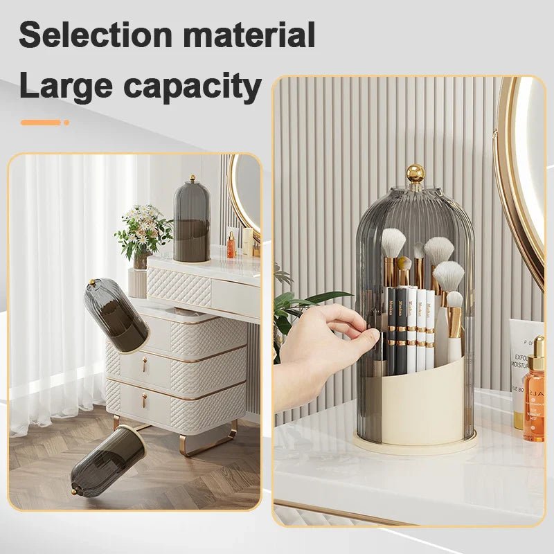 360° Rotating Makeup Brush Holder - Glam Warehouse