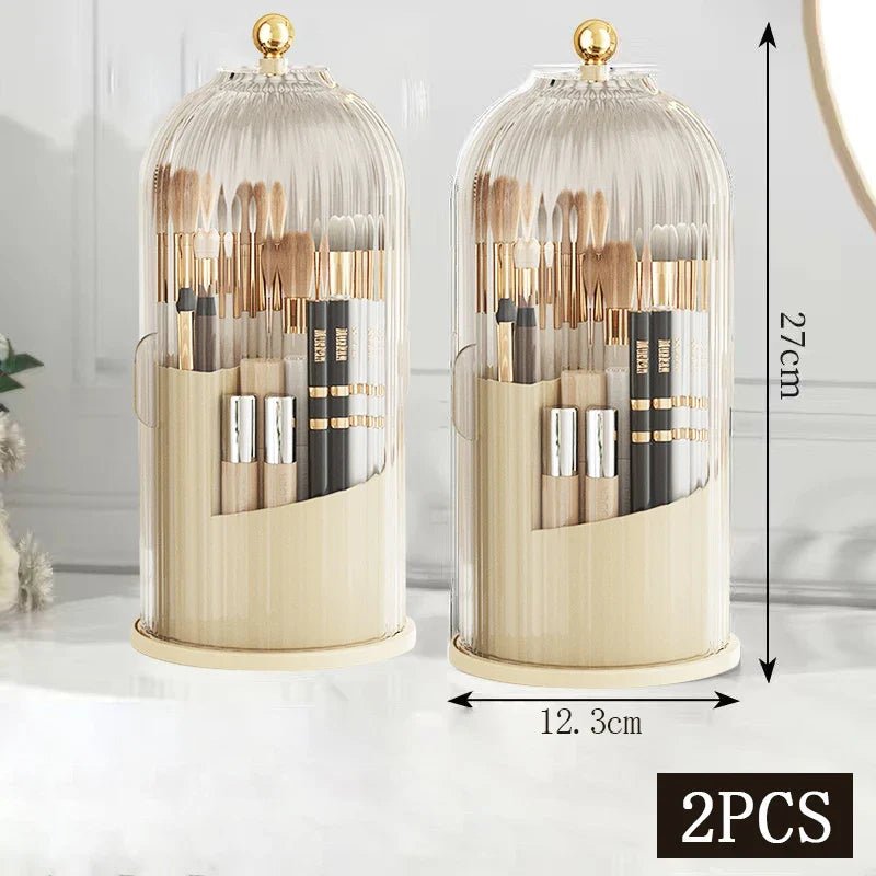 360° Rotating Makeup Brush Holder - Glam Warehouse