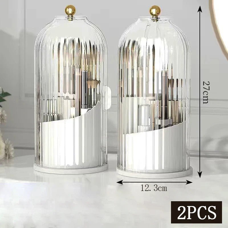 360° Rotating Makeup Brush Holder - Glam Warehouse