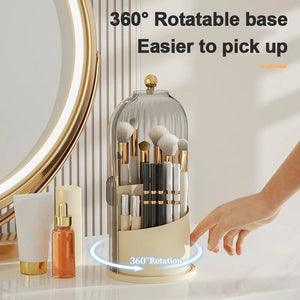360° Rotating Makeup Brush Holder - Glam Warehouse