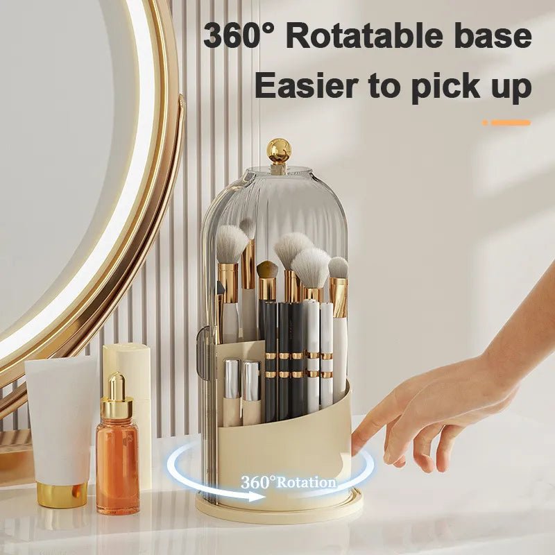 360° Rotating Makeup Brush Holder - Glam Warehouse