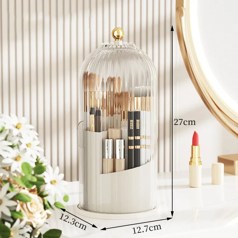 360° Rotating Makeup Brush Holder - Glam Warehouse