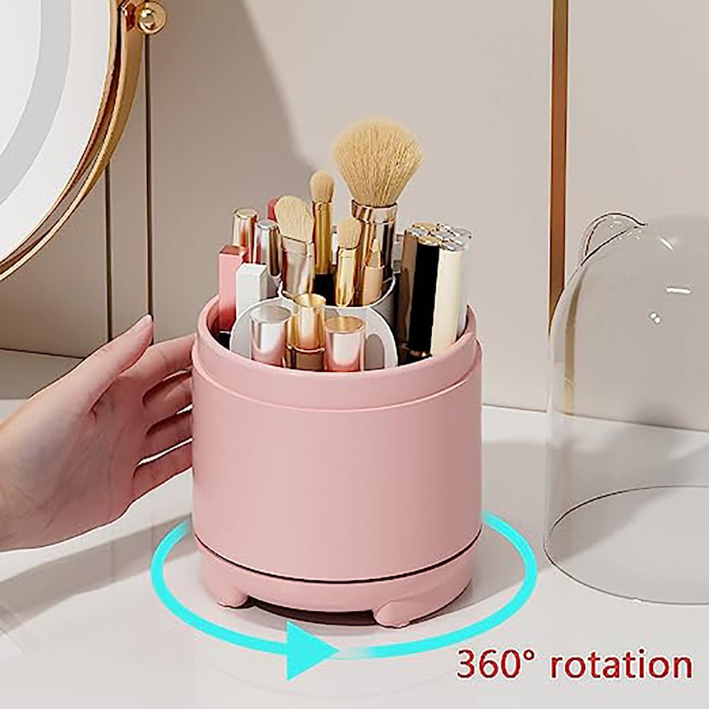 360° Rotating Makeup Brush Storage - Glam Warehouse