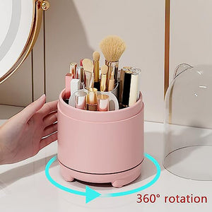 360° Rotating Makeup Brush Storage - Glam Warehouse