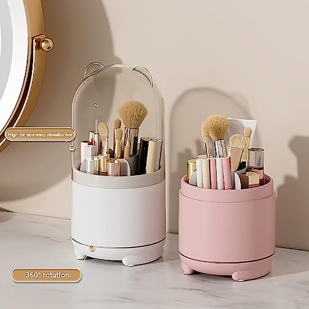 360° Rotating Makeup Brush Storage - Glam Warehouse