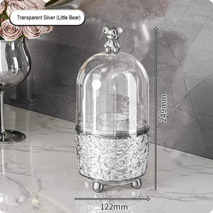 360° Rotating Makeup Brushes Holder Portable Desktop Cosmetic Organizer - Glam Warehouse