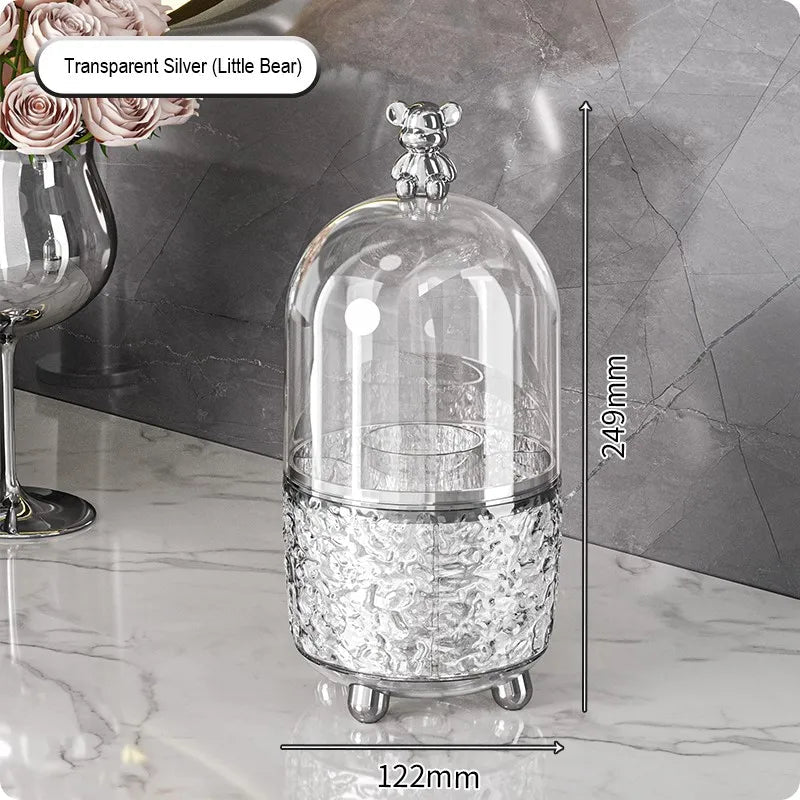 360° Rotating Makeup Brushes Holder Portable Desktop Cosmetic Organizer - Glam Warehouse