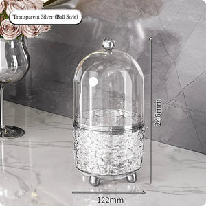 360° Rotating Makeup Brushes Holder Portable Desktop Cosmetic Organizer - Glam Warehouse