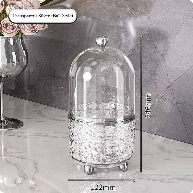 360° Rotating Makeup Brushes Holder Portable Desktop Cosmetic Organizer - Glam Warehouse