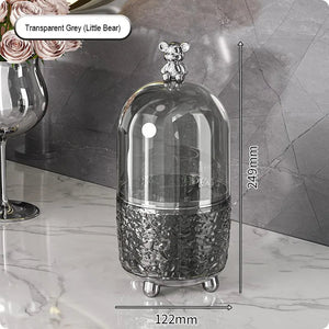 360° Rotating Makeup Brushes Holder Portable Desktop Cosmetic Organizer - Glam Warehouse