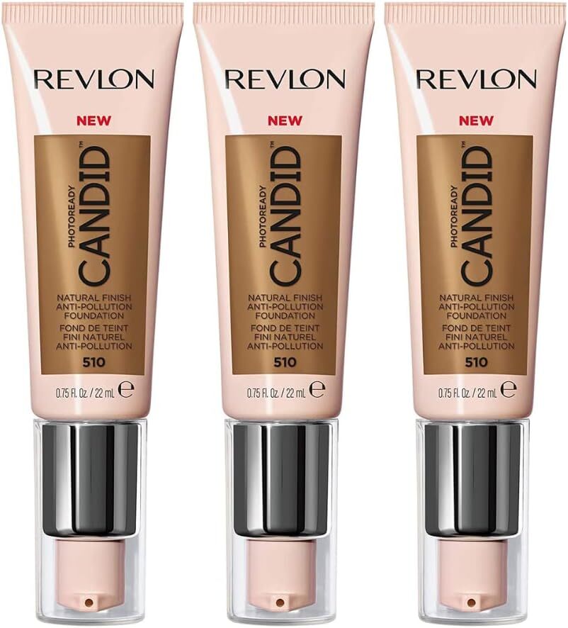3x Revlon 22ml Photoready Candid Foundation - 510 Capuccino - Glam Warehouse