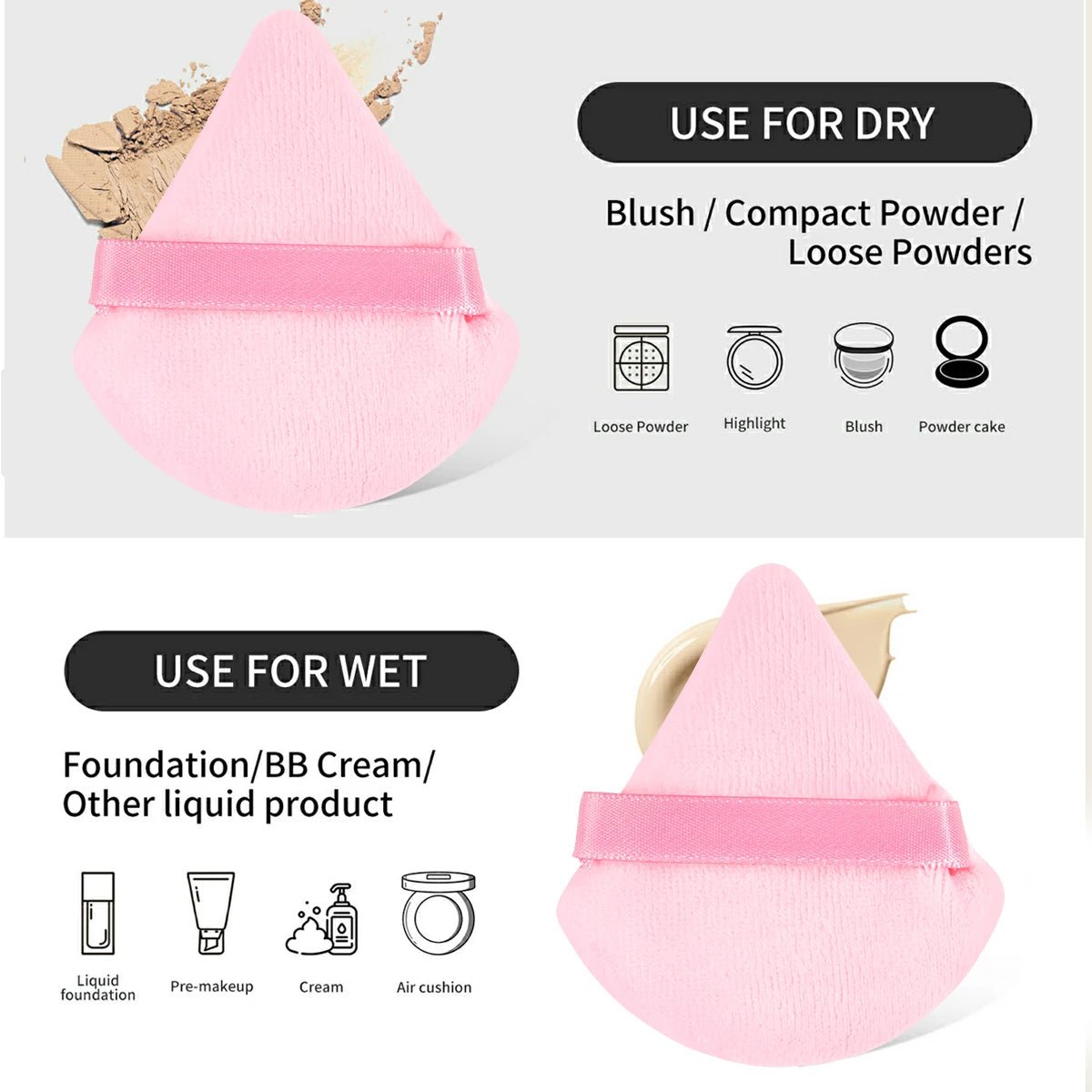 49 PCS Pink Makeup Brushes Kit - Glam Warehouse
