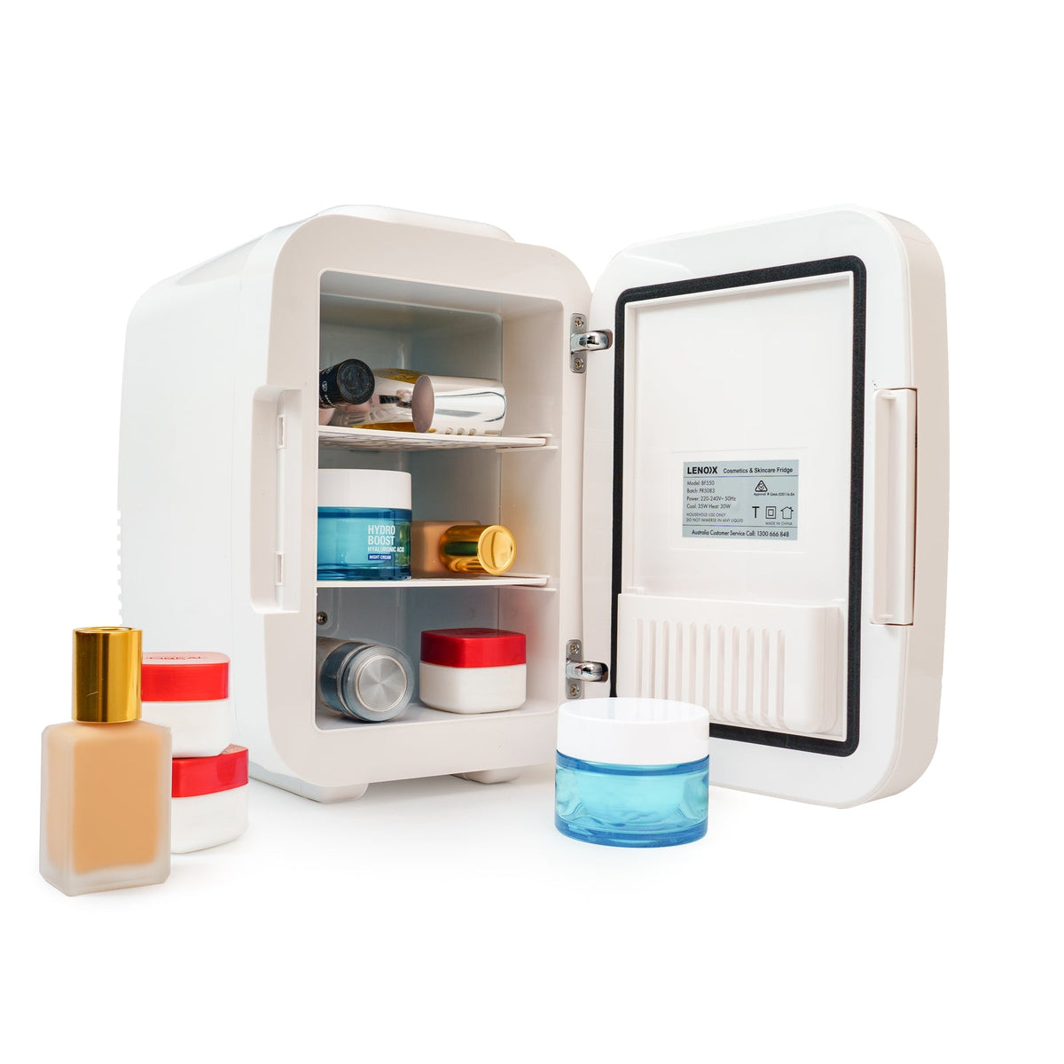 4L Cosmetics, Beauty & Skincare Fridge - White - Glam Warehouse