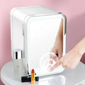 4L Makeup Fridge WIth LED Light Mirror - Glam Warehouse