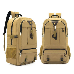 60L Travel Boarding Backpack Outdoor Trekking Luggage Hiking Camping Rucksack Large Capacity Storage Backpack(Black) - Glam Warehouse