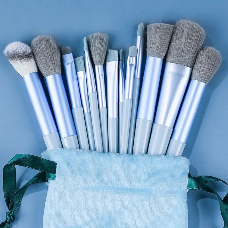 8/13PCS Makeup Brushes Set Fluffy Soft for Beauty Cosmetics - Glam Warehouse
