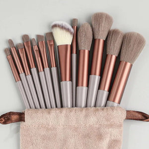 8/13PCS Makeup Brushes Set Fluffy Soft for Beauty Cosmetics - Glam Warehouse