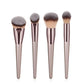 Hot Champagne Makeup Brushes Set for Women