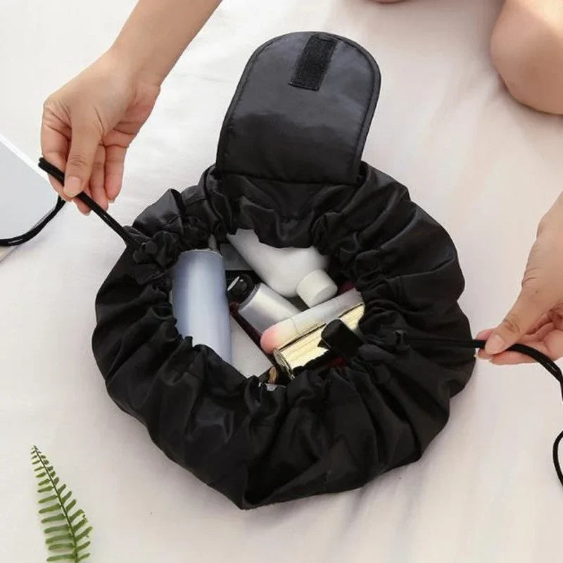 Women Drawstring Cosmetic Bag Travel Makeup Organizer Storage Bag