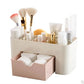 Double Layer Plastic Makeup Organizers Storage Box Cosmetic Drawers