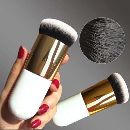 1Pcs New Chubby Pier Foundation Brush Flat Cream Makeup Brushes