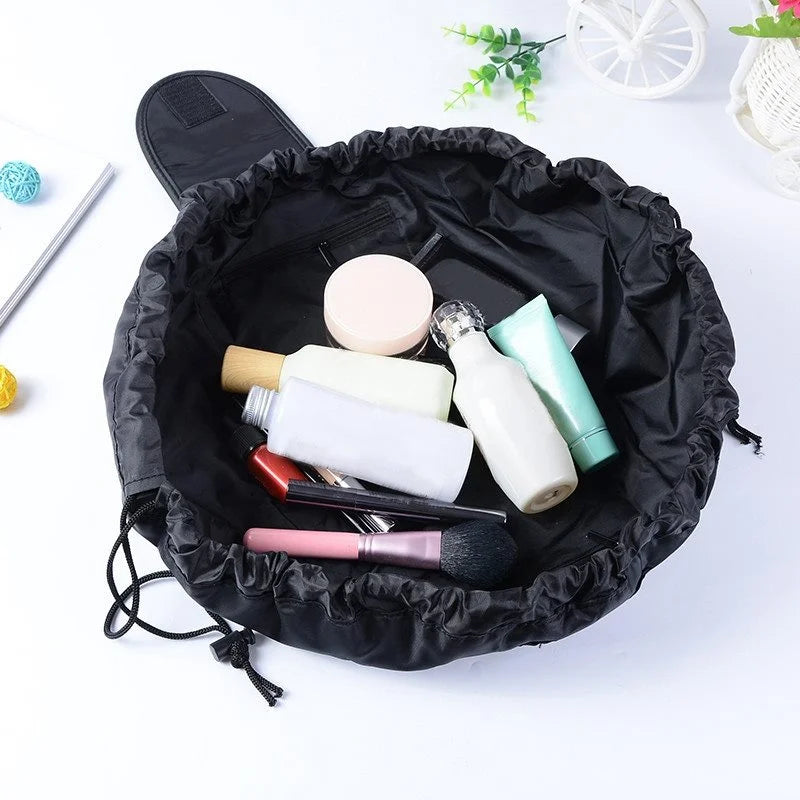 Women Drawstring Cosmetic Bag Travel Makeup Organizer Storage Bag