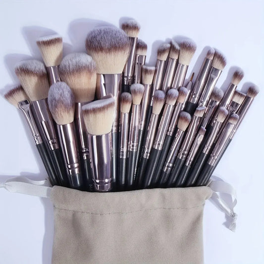 30pcs Professional Makeup Brush Set with Bag