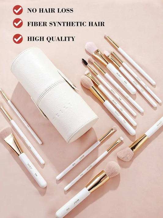 15-Piece Makeup Brushes with Storage Bucket