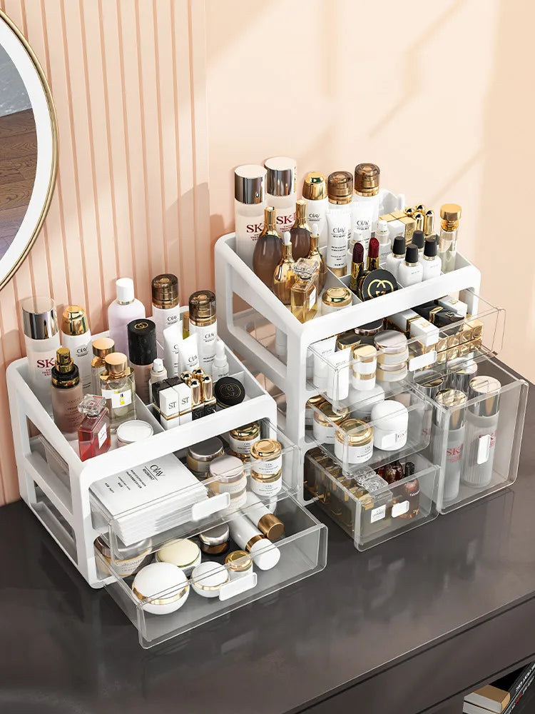 Desktop Makeup Organizer with Drawers