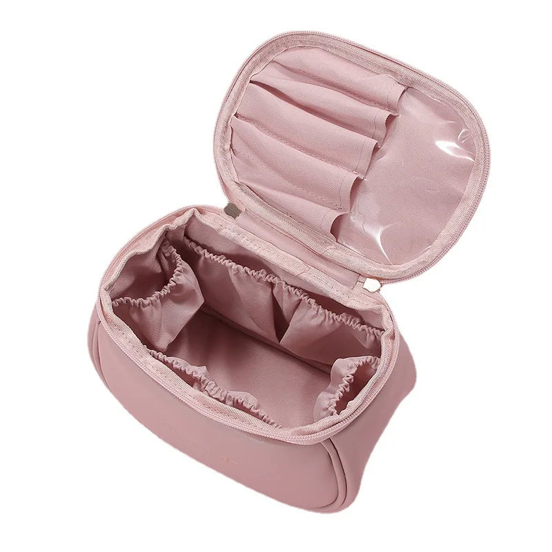 PU Makeup Bag for Women - Waterproof Travel Toiletries Organizer