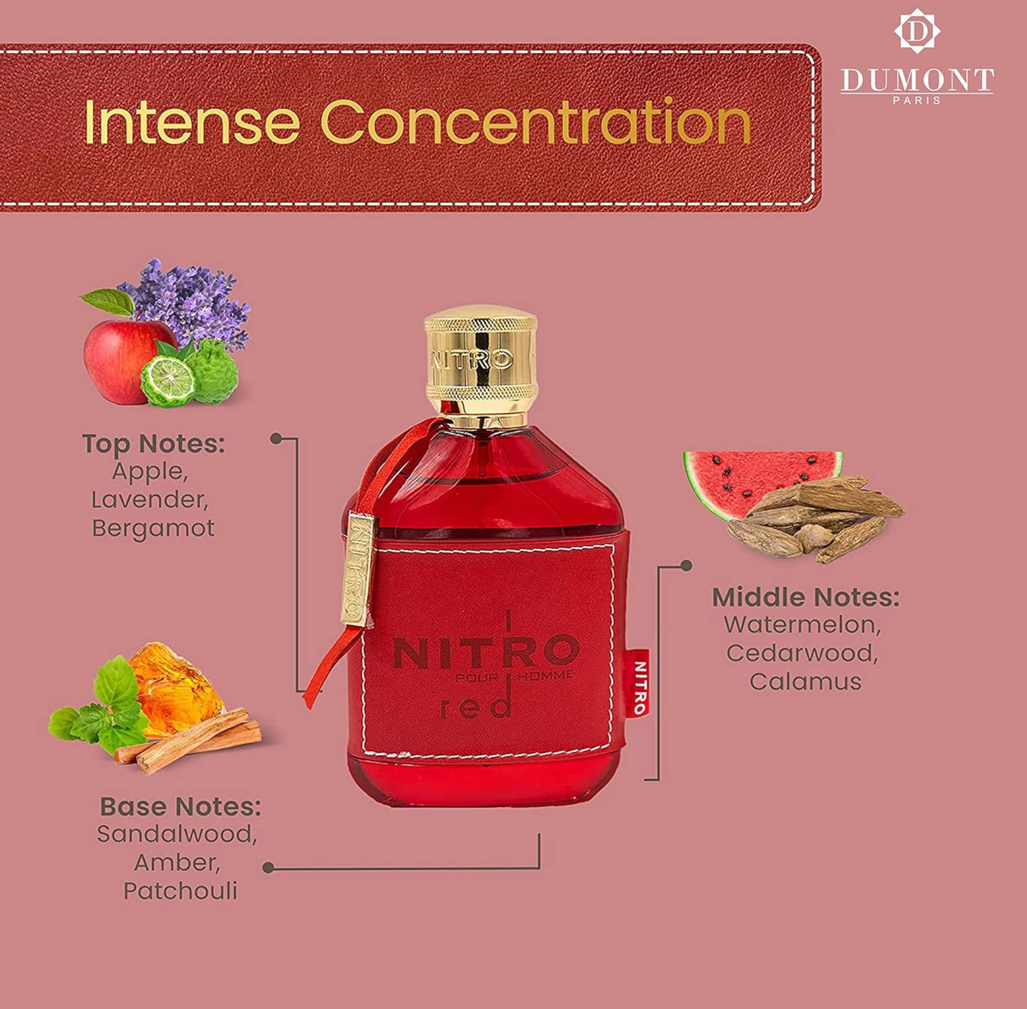 Dumont Nitro Red Pour Homme Eau de Parfum (100ml)
