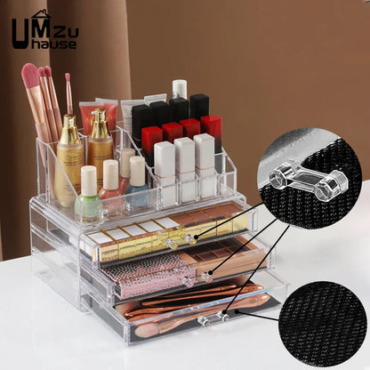 Clear Drawer Makeup Storage Boxes