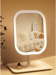 Makeup Mirror with Lighting – 3 Light Colors – Dimmable – Mirror with Lights – Smart Touch – USB Charging Port