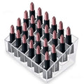 Acrylic Clear 40 Grid Lipstick Holder Stand Case Makeup Organizer - Glam Warehouse