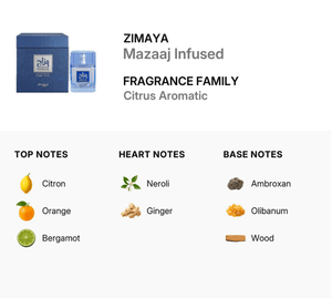 Afnan Zimaya Mazaaj Infused Eau de Parfum (100ml) - Glam Warehouse