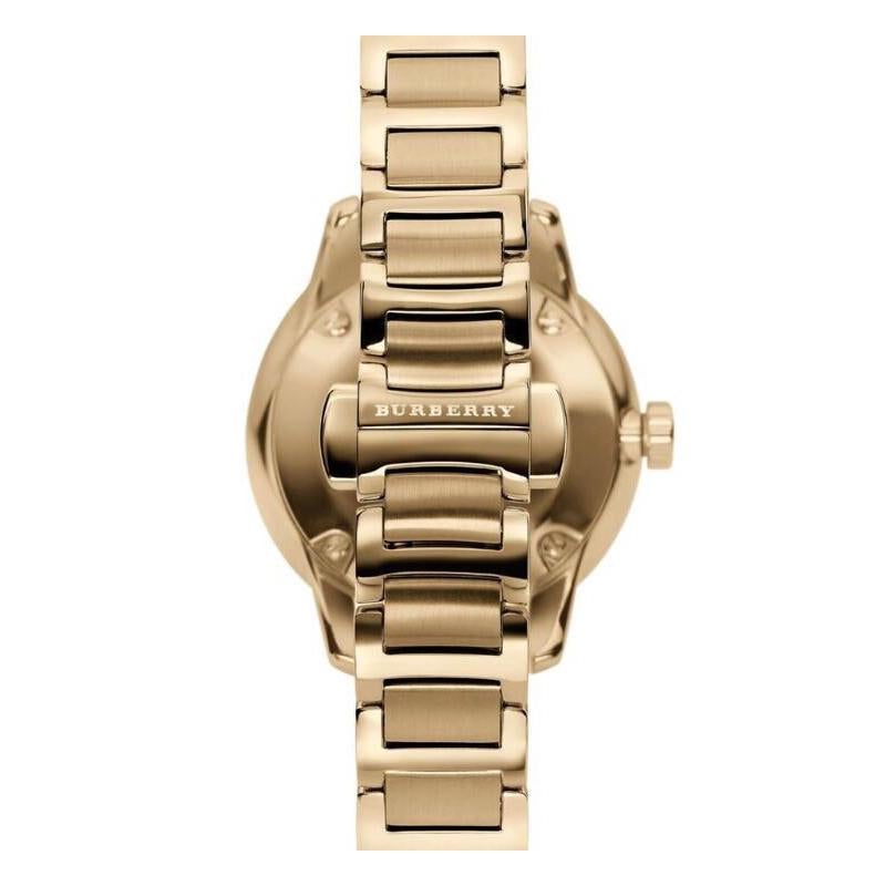 Ladies Gold The Classic Stainless Steel Burberry Watch Bu10109