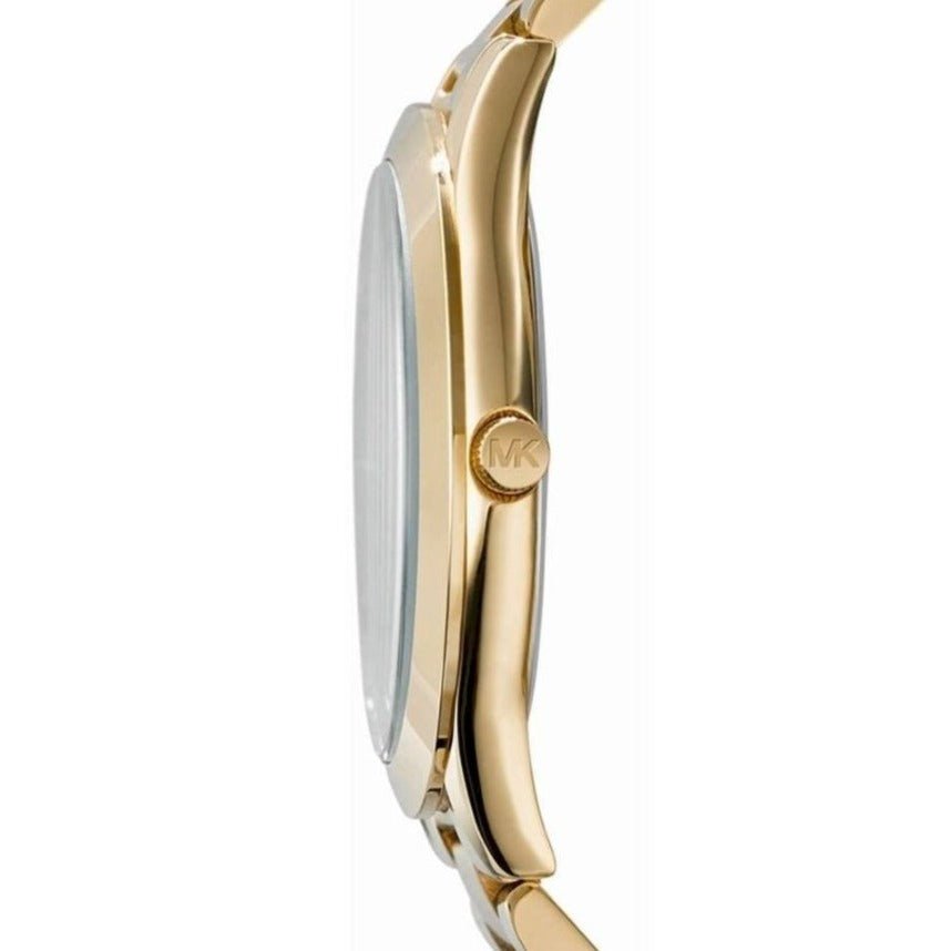 Michael Kors Mk3264 Ladies Slim Runway Gold Pink Watch