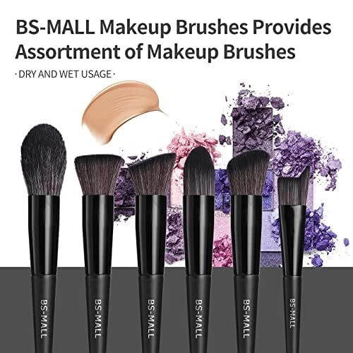 Black Professional Makeup Brush Set (18-Piece): Cruelty-Free, Versatile for Foundation, Blush & Eyeshadow, Ideal for Aussies - Glam Warehouse