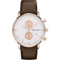 Emporio Armani Ar0398 Men S Classic Gianni Chronograph Rose Gold Watch
