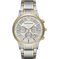 Emporio Armani Ar11076 Men S Two Tone Chronograph Watch