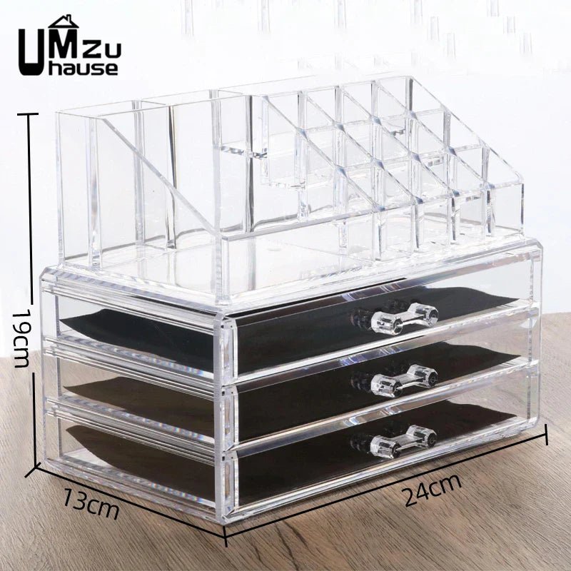 Clear Drawer Makeup Storage Boxes - Glam Warehouse