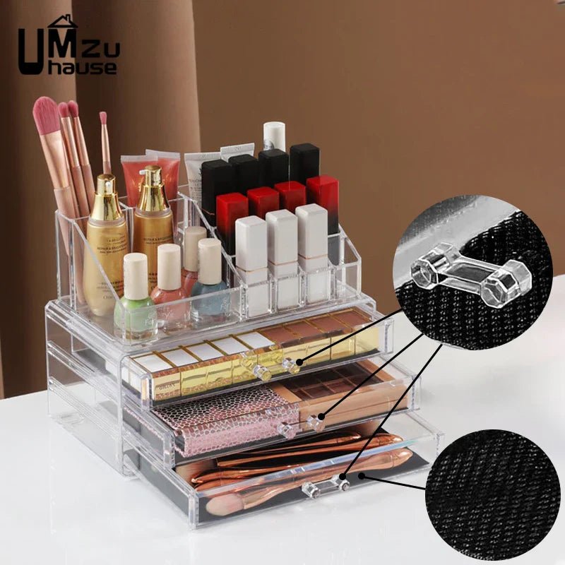 Clear Drawer Makeup Storage Boxes - Glam Warehouse