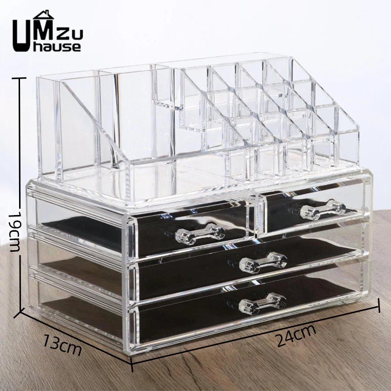Clear Drawer Makeup Storage Boxes - Glam Warehouse